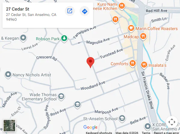 location,27 Cedar St, San Anselmo, CA 94960